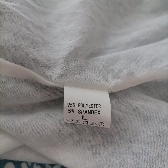 Unbranded Blue Balloon Sleeve Deep V Neck Ruffled Animal Print Mini Dress Size L - Picture 5 of 6